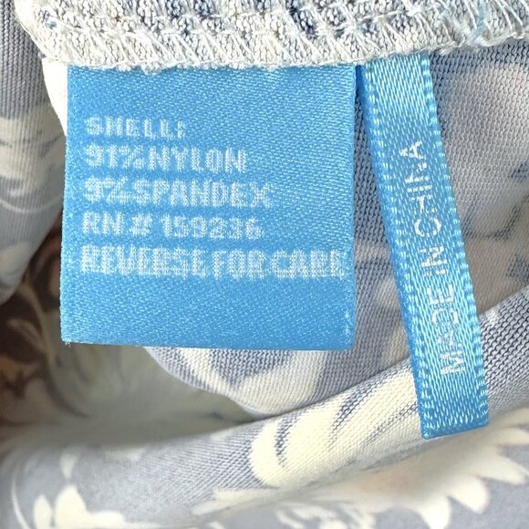 J. McLaughlin Wavesong Catalina Cloth Blue Floral Bateau Neck Top - Picture 5 of 9